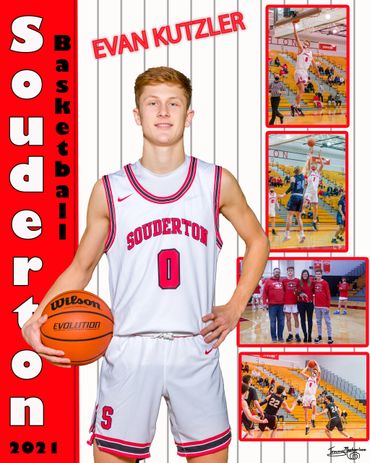 Souderton Area High School Basketball Collages, Souderton Area High School, Tommy Meehan's Collage