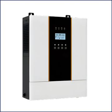 Modern white and black electronic device with a digital display and control buttons.