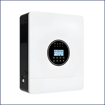 White and black electronic device with a circular control panel.