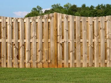 wooden privacy fence