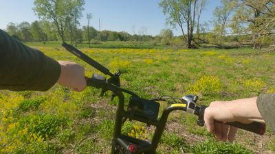 Aniioki A8 Pro Max Riding in Field