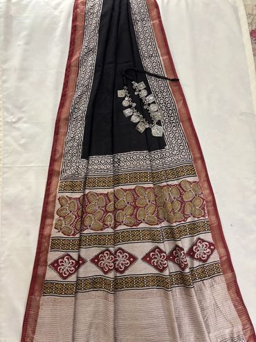 Handblock Maheshwari Sarees