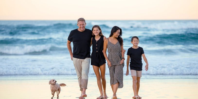 Familia sin preocupaciones financieras