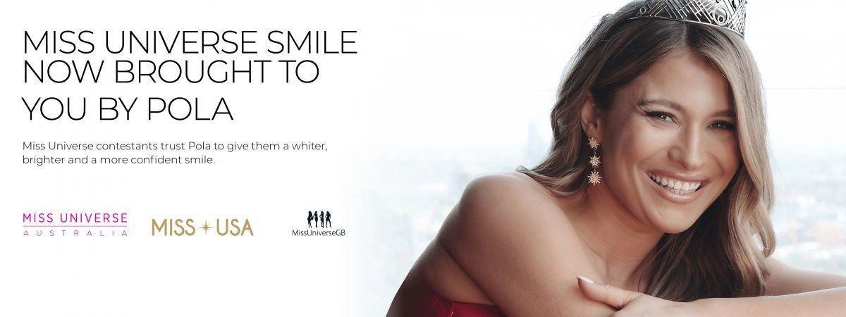 Miss Universe Australia using Pola Whitening