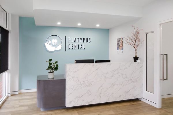 Reception at Platypus Dental
