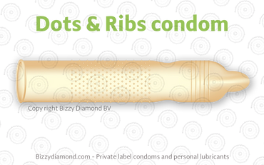 Bizzy Diamond private label Dots & Ribs condom