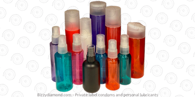 Bizzy Diamond Lubricant Personalized bottles
