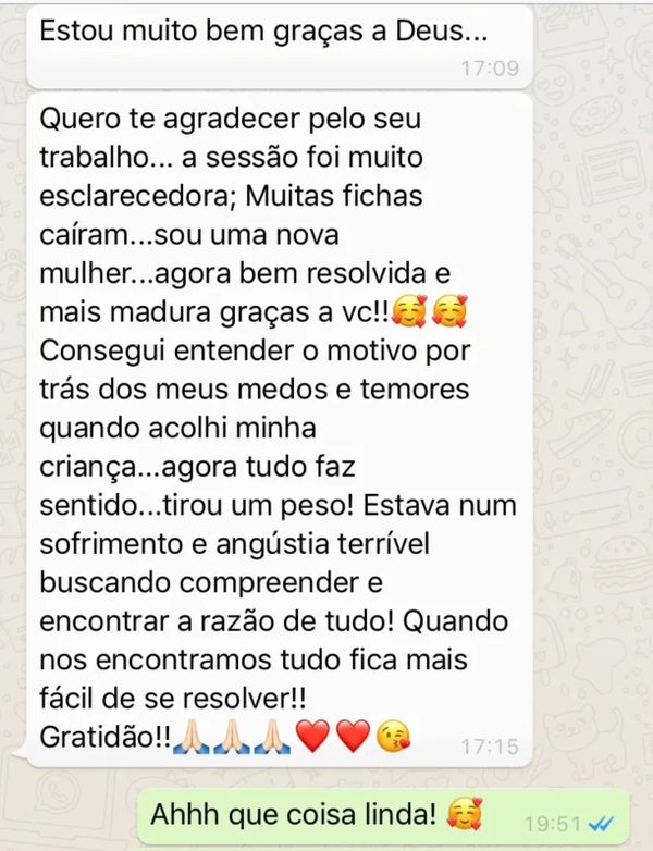 depoimento de cliente de hipnose clínica