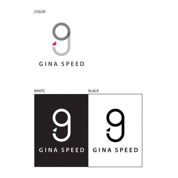 Gina Speed personal branding logo variations