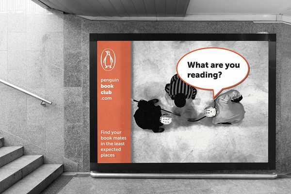Penguin Books advertising campaign concept design environmental billboard