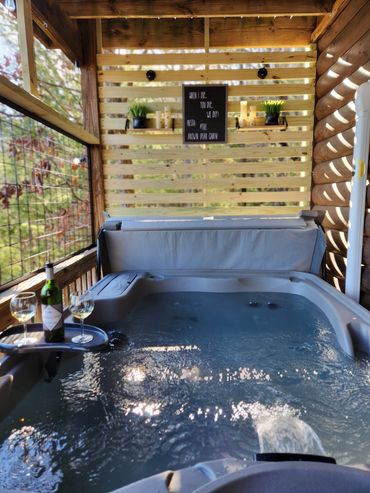 Hot tub - lower deck