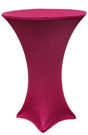 Fits a standard cocktail table of 30" wide and 42" tall. This style suits any type of event theme. A
