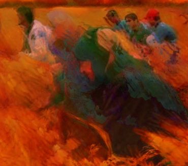Ken Clarry - Beyond the Fire, Syria Series.  Digital Art.