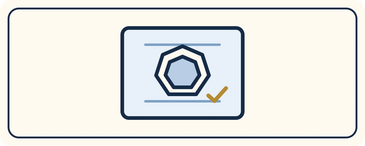 Illustration of a drywall patch with a finished repair checkmark.