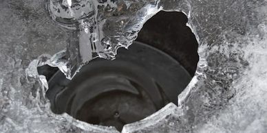 frozen water bucket