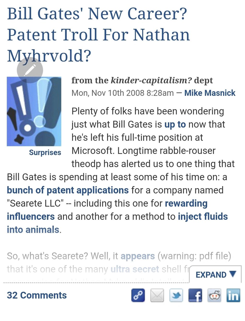 patent Application for electromagnetic engine to control animals.  
animals meaning humans.