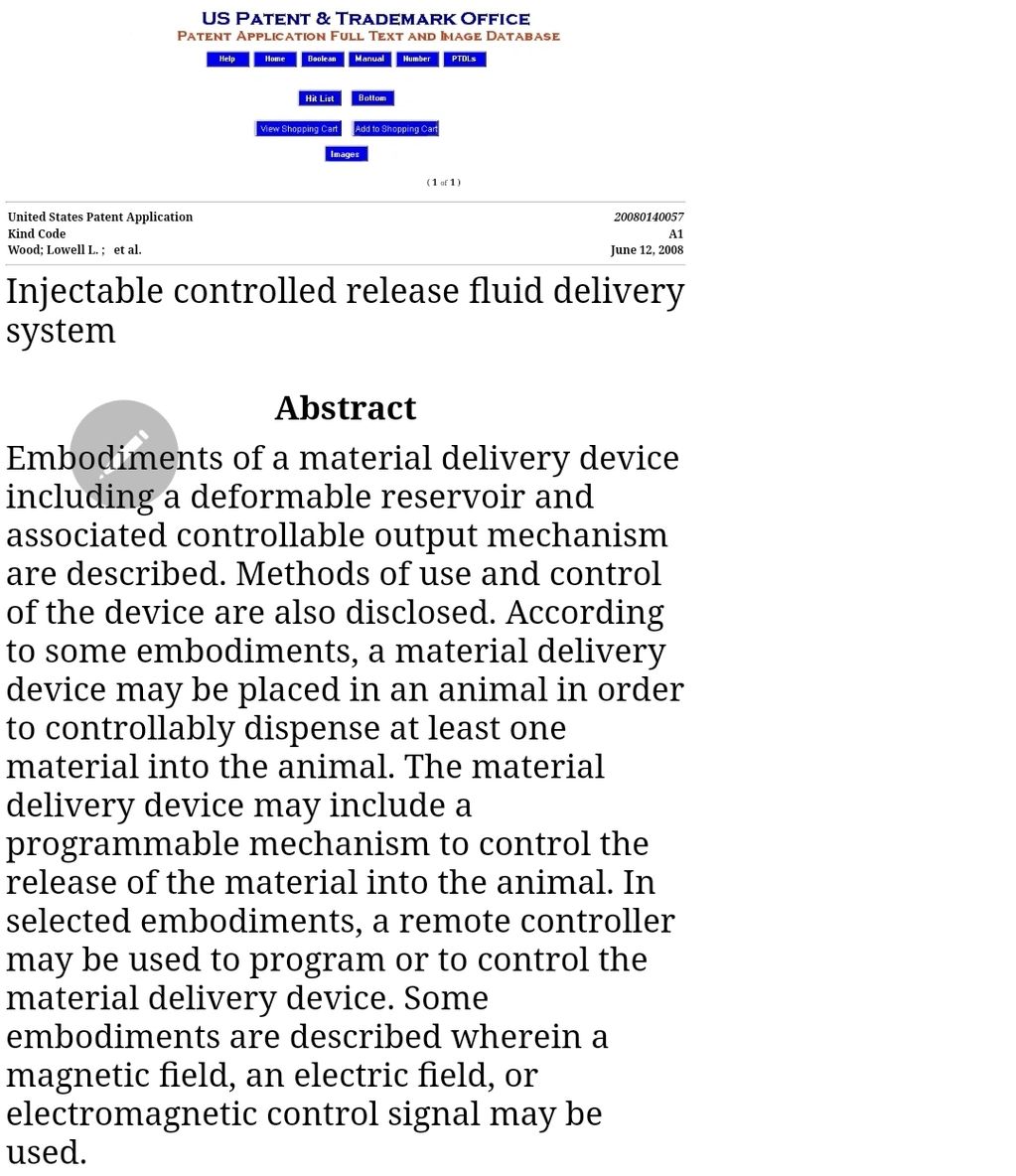 Abstract of Application