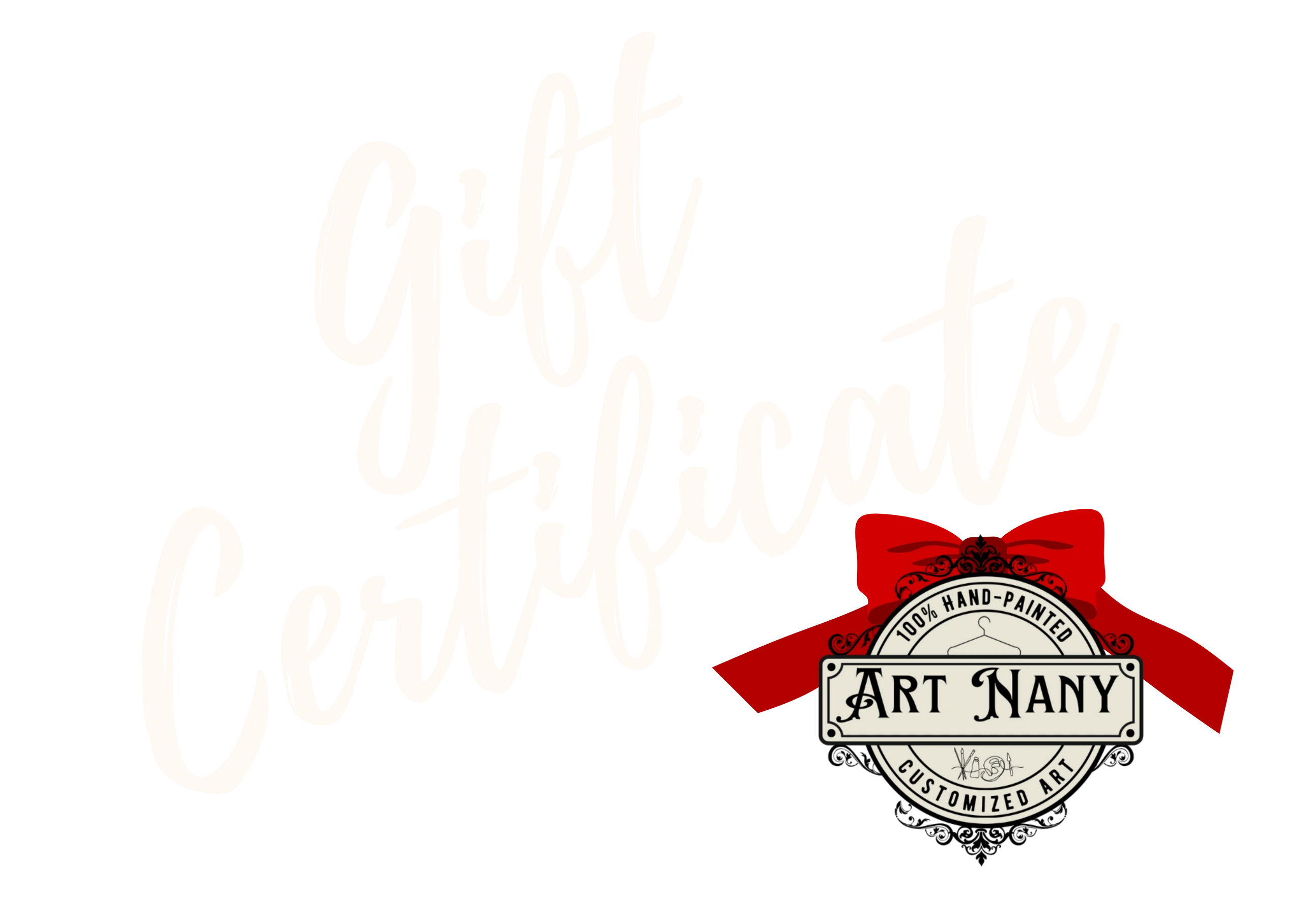Find the perfect gift with Art Nany's versatile gift cards!