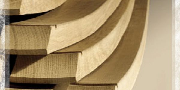 Barrel staves at Trumbull County Hardwoods a timber buyer logging company & timber company