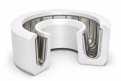 Cross-section of a modern cylindrical bearing.