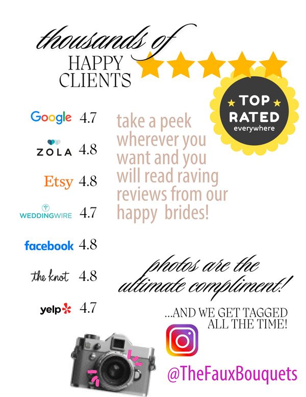 Wedding flower rentals, Faux flower rentals, Rent wedding flowers, faux florist, flowers for rent