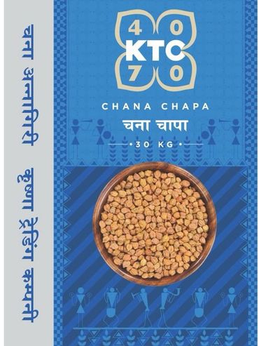 blue bag packaging desi brown chana chapa KTC 4070, 30 kg wholesale packet, maharashtra chapa