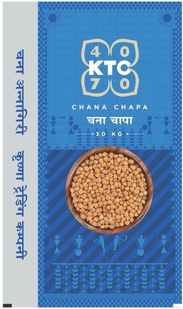 blue bag packaging desi brown chana chapa KTC 4070, 30 kg wholesale packet, maharashtra chapa