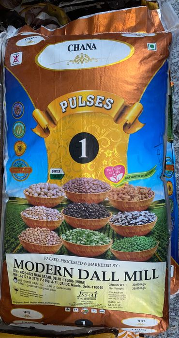 desi brown sortex chana chapa, modern dall mill 30 kg wholesale packing