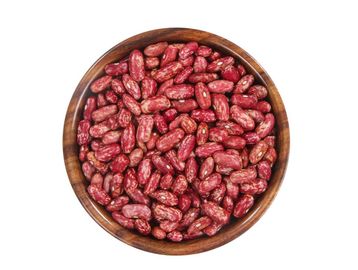 red rajma disco in a wooden bowl