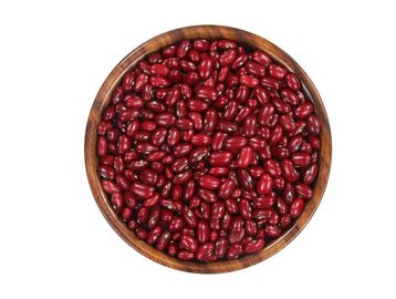 red rajma madras sharmili kidney beans in a wooden bowl