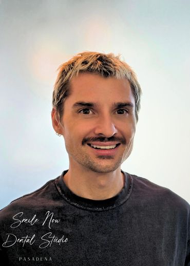 Full-arch smile makeover featuring durable, aesthetic dental crowns on Colorado Blvd.