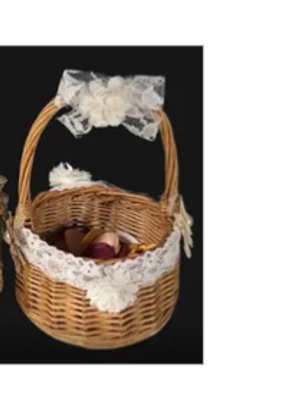 Flower Girl Basket; Wedding and Event rentals in Central Virginia.