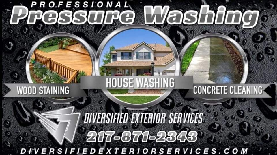 Pressure washing, power washing, deck staining, fence staining, roof washing, concrete sealing.