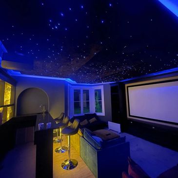 Star Ceiling Home Cinema Lighting Control Automation Colour Change Smart Home Cheshire
