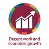 SDG Icon for Decent work and economic growth which Xperience Pakistan strives for