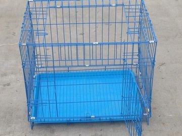 Folding Pet Carrier With 2 Doors Top and Front as well as a removable tray