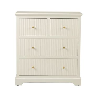 Cream with gold handles timeless chest of 4 draws
H:81cm W: 74 D: 35
Price: £495 plus delivery charg