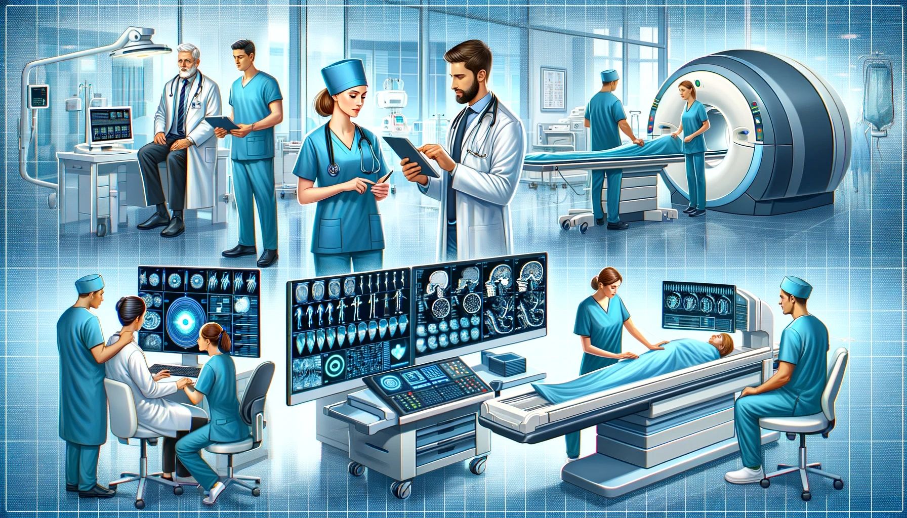 Clinical Informatics Nurse, a Radiologic Technologist, and a Biomedical Engineer.