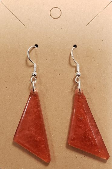 Ruby Red Side Triangle