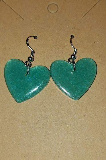 Blue Green Large Heart