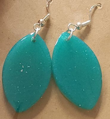 Blue Green Pointed Ovals