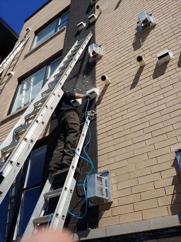 Nettoyage d’un conduit d’aération