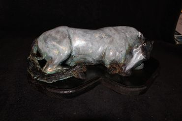 sleep and trust that all is well
Bronze with the base 16X12. This photo doesn't show the current ba