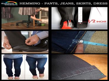 Hemming Pants, Jeans, Skirts & Dresses