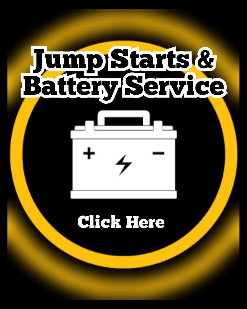 Battery Service logo Gulf Coast Roadside Assistance. My Roadside Angel. 24 Hour Roadside Assistance.