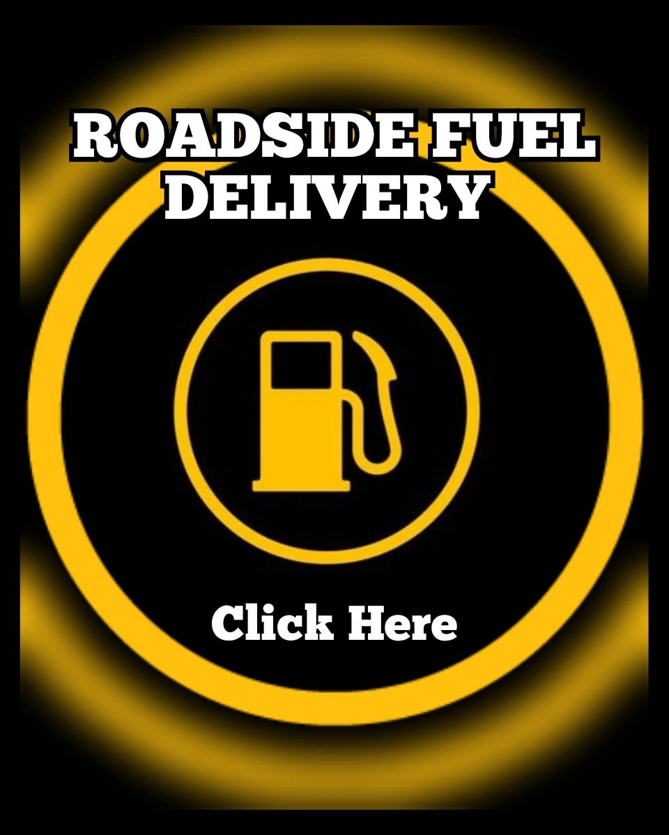Roadside Fuel Delivery logo. Gulf Coast Roadside Assistance. My Roadside Angel. Roadside Assistance.