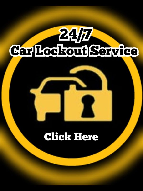 Yellow car Lockout logo. My Roadside Angel. Roadside Assistance in Colorado Springs.