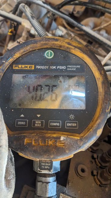 High quality pressure test gauge used for drill tune-up