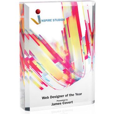 awards plaques employee recognition trophies business corporate acrylic glass crystal teamwork