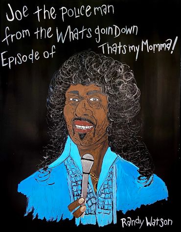 Painting of Joe the Policeman from Randy Watson's episode of "What's Goin Down That's My Momma!"